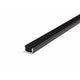 Einputzprofil 200cm Schwarz ohne Abdeckung für LED-Strips, Aluminiumprofil für sauberen Einbau.