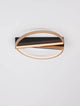 Elize LED Deckenleuchte Halbrund 2-flammig 3000K Schwarz, Gold in elegantem Design.