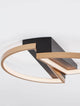 Elize LED Deckenleuchte Halbrund 2-flammig 3000K Schwarz, Gold von Nova Luce, modernes Design mit Aluminium und Kunststoff.