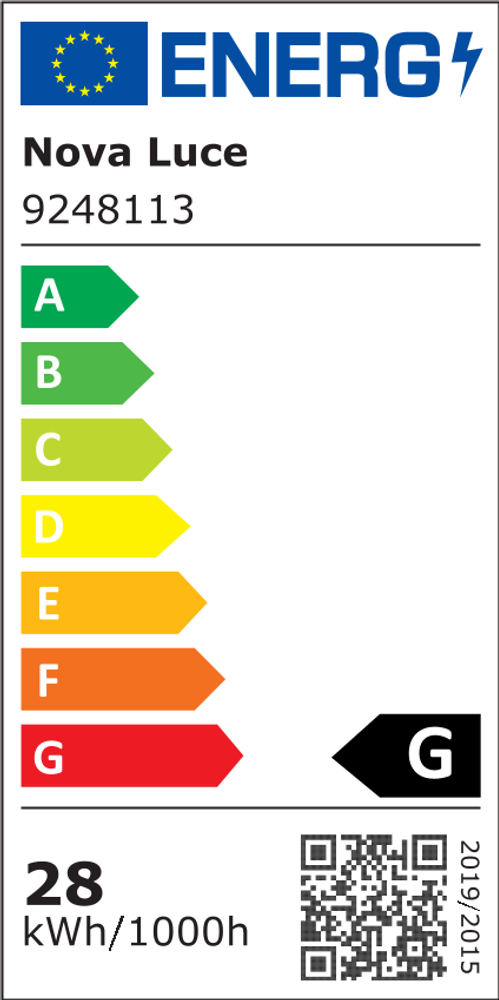 Elize Plafón LED rectangular 2 luces 3000K negro, dorado