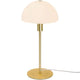 Ellen 20 Tischlampe mit opalglas und goldenem Lampenständer für skandinavisches Design.