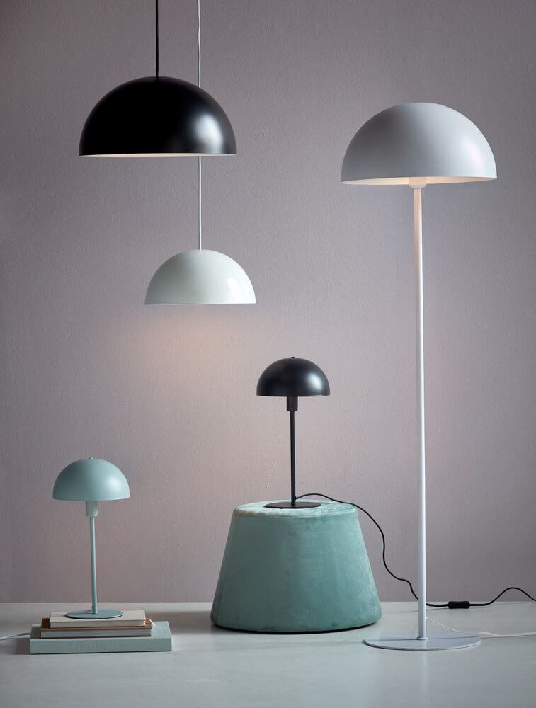 Ellen 30 Pendelleuchte in verschiedenen Farben und Größen, modernes skandinavisches Design, minimalistische Beleuchtung.