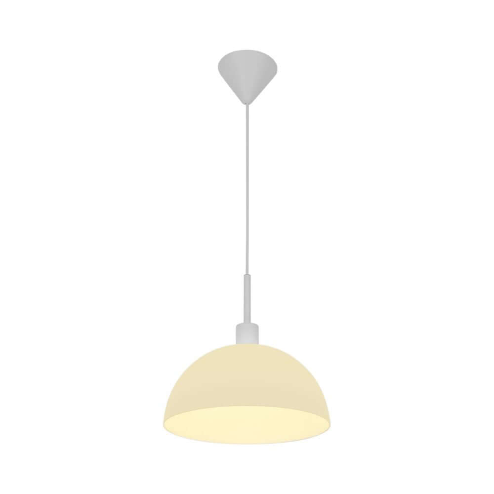 Ellen 30 Pendelleuchte in minimalistischen skandinavischen Design mit runder Schirm und warmem Licht.