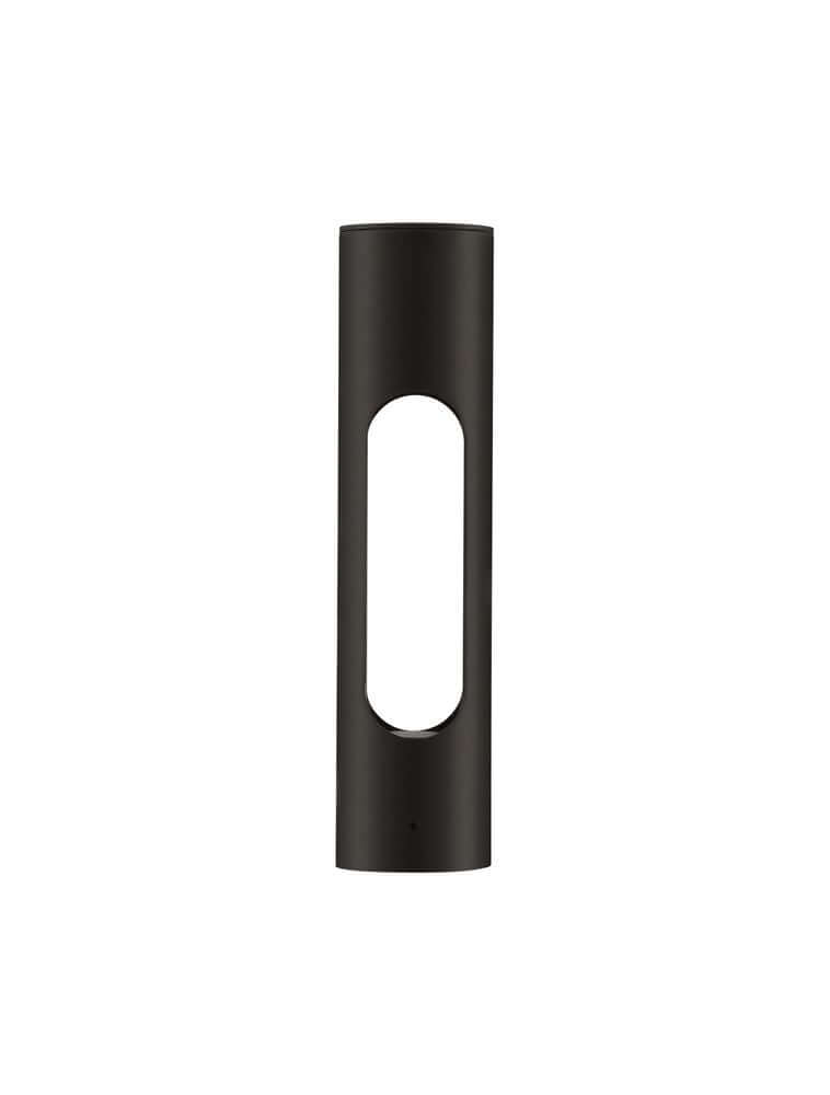Ellery LED Außensockelleuchte 3000K Schwarz IP65 - elegante Außenbeleuchtung mit modernem Design.