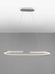 Elmo LED Pendelleuchte Ø 90cm 3500K Chrom, moderne silberne Lampe mit schickem Design für Esszimmer oder Küche.