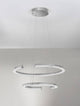 Elmo LED Pendelleuchte 2-flammig Ø 63cm 3500K Chrom mit modernem Design und Aluminiumfinish.