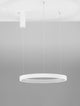 Elowen LED Pendelleuchte Ø 60cm 3000K Up & Down in modernem Design mit kreisförmigem Lampenschirm.