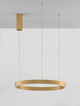 Elowen LED Pendelleuchte Ø 60cm 3000K Up & Down mit modernem Design in goldener Lackierung.