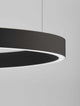 Elowen LED Pendelleuchte Ø 80cm 3000K Up & Down in modernem Design mit elegantem, zirkulären Aluminium-Schirm.