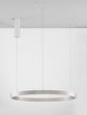 Elowen LED Pendelleuchte Ø 80cm 3000K Up & Down in elegantem Weiß mit zirkulärem Aluminium-Schirm
