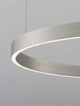 Elowen LED Pendelleuchte Ø 80cm 3000K Up & Down mit elegantem Aluminium-Schirm in Weiß
