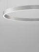 Elowen LED Pendelleuchte Ø 80cm 3000K Up & Down mit zirkulärem Aluminium-Schirm und sanftem Licht.