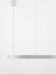 Elowen LED Pendelleuchte Ø 80cm 3000K Up & Down in elegantem Weiß mit zirkulärem Aluminium-Schirm