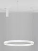 Elowen LED Pendelleuchte Ø 80cm 3000K Up & Down, moderne weiße Pendelleuchte für stilvolle Innenräume.