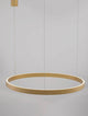 Elowen LED Pendelleuchte Ø 80cm 3000K Up & Down in elegantem Gold, modernes Design für zeitgemäße Innenräume.