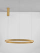 Elowen LED Pendelleuchte Ø 80cm 3000K Up & Down in elegantem Gold und modernem Design.