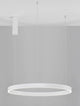 Elowen LED Pendelleuchte Ø 80cm 3000K Up & Down in modernem Design mit zirkulärem Aluminium-Schirm in Weiß
