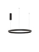 Elowen LED Pendelleuchte Ø 80cm 3000K Up & Down in modernem schwarzem Design, ideal für stilvolle Innenräume.