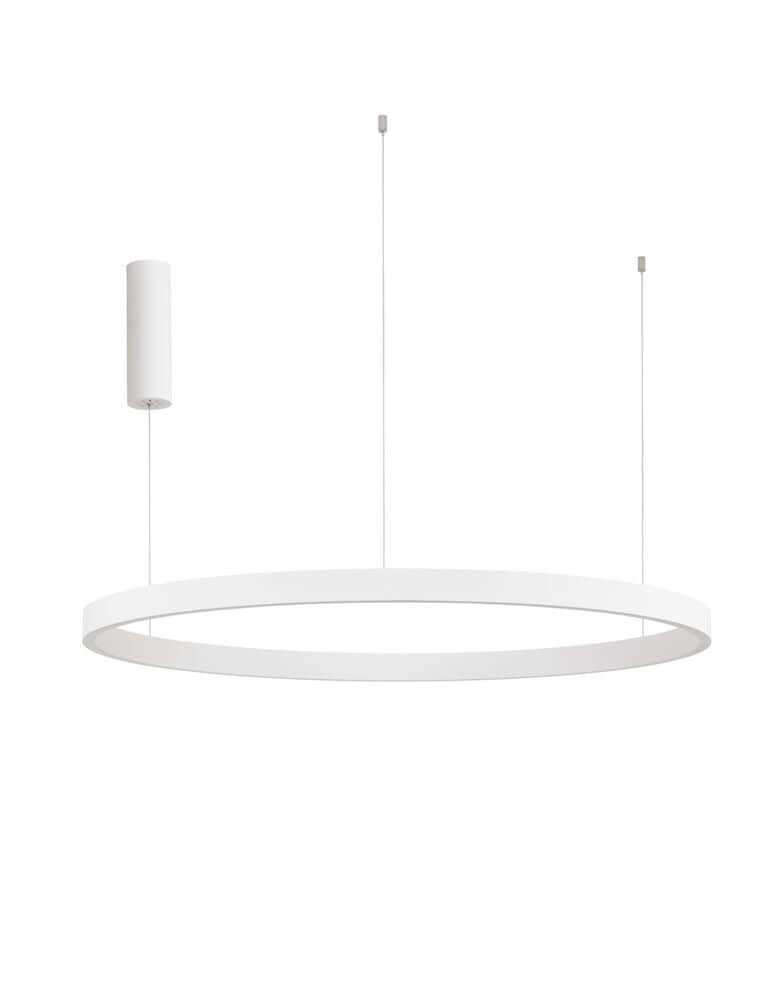 Elowen LED Pendelleuchte Ø 98cm 3000K Up & Down in modernem, stilvollem Design in weiß.