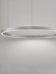 Elowen LED Pendelleuchte Ø 98cm 3000K Up & Down in elegant silberner Ausführung, modernes Design.