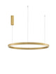 Elowen LED Pendelleuchte Ø 98cm 3000K Up & Down in Gold gebürstet, modernes Design für Wohn- und Esszimmer.