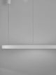 Elowen LED Pendelleuchte Ø 98cm 3000K Up & Down in modernem Design, weiße Farbvariante, ideal für Wohn- oder Esszimmer.