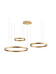 Elowen LED Pendelleuchte 3-flammig 3000K Up & Down in modernem goldenen Design.