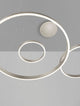 Elowen LED Pendelleuchte 3-flammig 3000K Up & Down, moderne und minimalistische Hängeleuchte in silber.