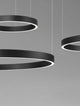 Elowen LED Pendelleuchte 3-flammig 3000K Up & Down in modernem, minimalistischem Design, schwarz.