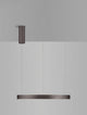 Elowen LED Pendelleuchte 3000K Up & Down Braun im minimalistischen Design, ideal für Ess- und Wohnräume.