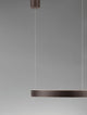 Elowen LED Pendelleuchte 3000K Up & Down Braun in modernem Design, ideal für Ess- und Wohnzimmer.