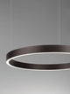 Elowen LED Pendelleuchte 3000K Up & Down Braun mit modernem Design in braunem Aluminium und Kunststoff.