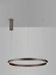 Elowen LED Pendelleuchte 3000K Up & Down Braun in modernem Design für Ess- oder Wohnzimmer.