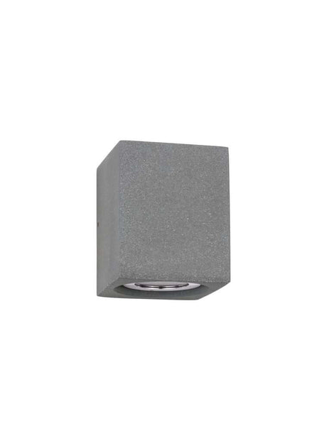 Emile LED Cube grå udendørs væglampe IP65 – moderne udendørs lys med højkvalitets design.