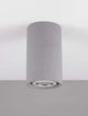 Emile LED Außenwandleuchte Rund 3000K Grau IP65 in grauem Betonmaterial, ideal für moderne Außenbereiche.