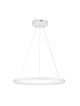 Empatia LED Pendelleuchte Ø 60cm 3000K in modernem Design, schwebend, mit weißem Finish und eleganter Beleuchtung.