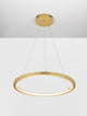 Empatia LED Pendelleuchte Ø 60cm 3000K in modernem goldfarbenen Design, elegant und funktional.