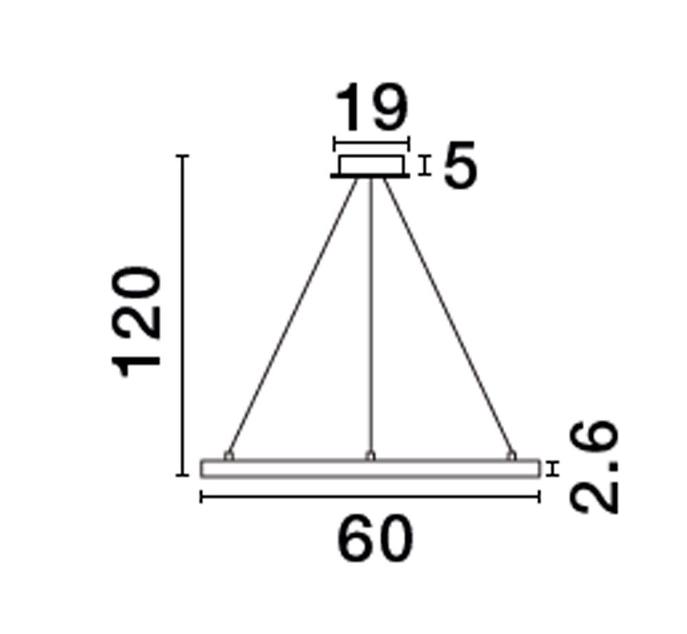 Empatia Led Pendant Lamp Ø 60 cm 3000K