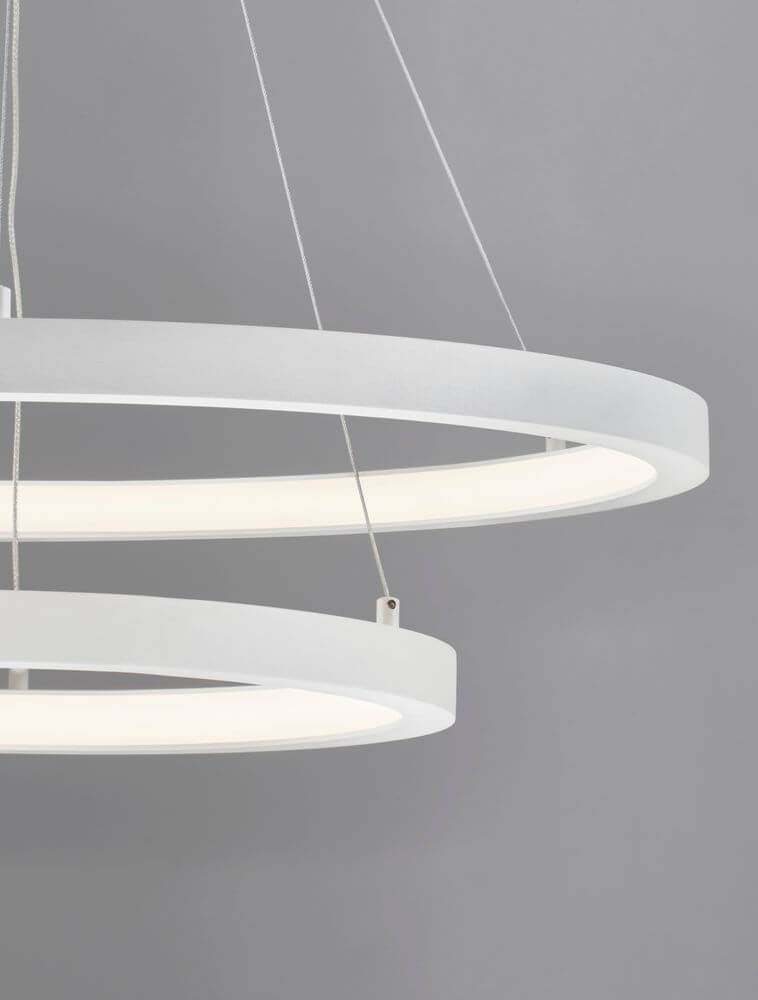 Empatia LED Pendelleuchte 2-flammig Ø 60cm 3000K in elegantem Design und hochwertigem Materialmix.
