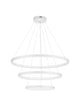Empatia LED Pendelleuchte 3-flammig Ø 80cm 3000K mit drei Leuchtringen für ein luxuriöses Wohnerlebnis.