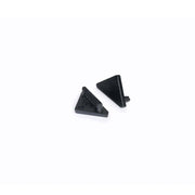2-piece end cap set for 30° + 60° corner profile, type E, black - accessory for LED corner profiles.