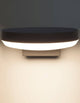 Enzi LED Außenwandleuchte 3000K Dunkelgrau IP54 - moderne Fassadenleuchte mit warmweißem Licht.