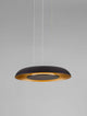 Epos Pendelleuchte Ø 40cm 2700, 4000K in Schwarz / Gold mit dimmbarer TRIAC-Funktion.
