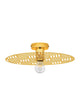 Eres Deckenleuchte E27 Ø 40cm Gold - elegante Deckenleuchte mit modernem Design und goldener Farbgestaltung.