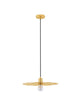 Eres Pendelleuchte in Gold mit Lochmuster und schwarzem Kabel, ideal für moderne Wohnräume.