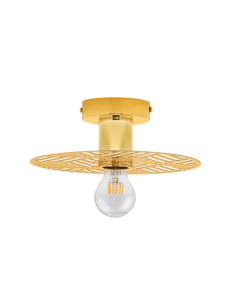 Eres Wandleuchte E27 Ø 25cm Gold - elegante moderne Wandleuchte aus Goldstahl, stilvolles Design für jedem Raum