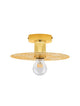 Eres Wandleuchte E27 Ø 25cm Gold - elegante moderne Wandleuchte aus Goldstahl, stilvolles Design für jedem Raum