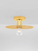 Eres Wandleuchte E27 Ø 25cm Gold - elegante Wandleuchte aus Gold mit modernem Design und robustem Stahl.