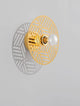 Eres Wandleuchte E27 Ø 25cm Gold - elegante Wandleuchte aus Edelstahl in Gold mit dekorativem Design.