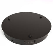 s.luce Replacement 3-way canopy Ø 27 cm for Ring series in black, ideal for Ring lighting.
